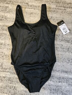 NWT - Catalina Ribbed One Piece Bathing Suit, Black, Size L